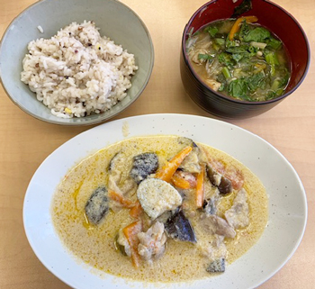 鶏肉の豆乳煮込み