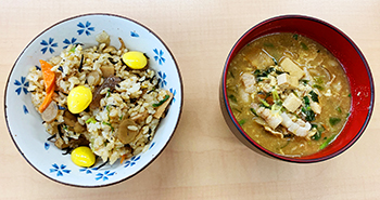 銀杏の混ぜご飯