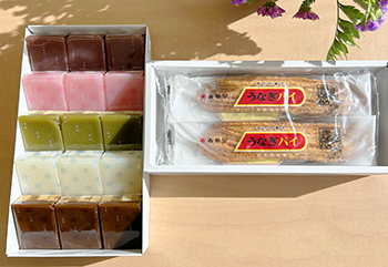青柳のういろうと春華堂のうなぎパイ