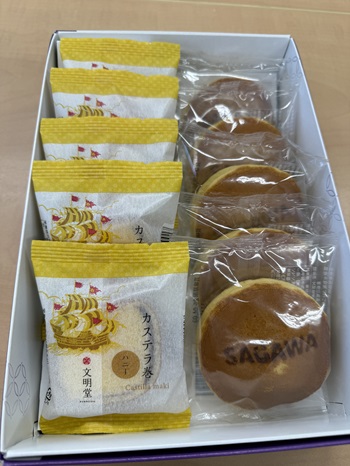 カステラ巻とどら焼き