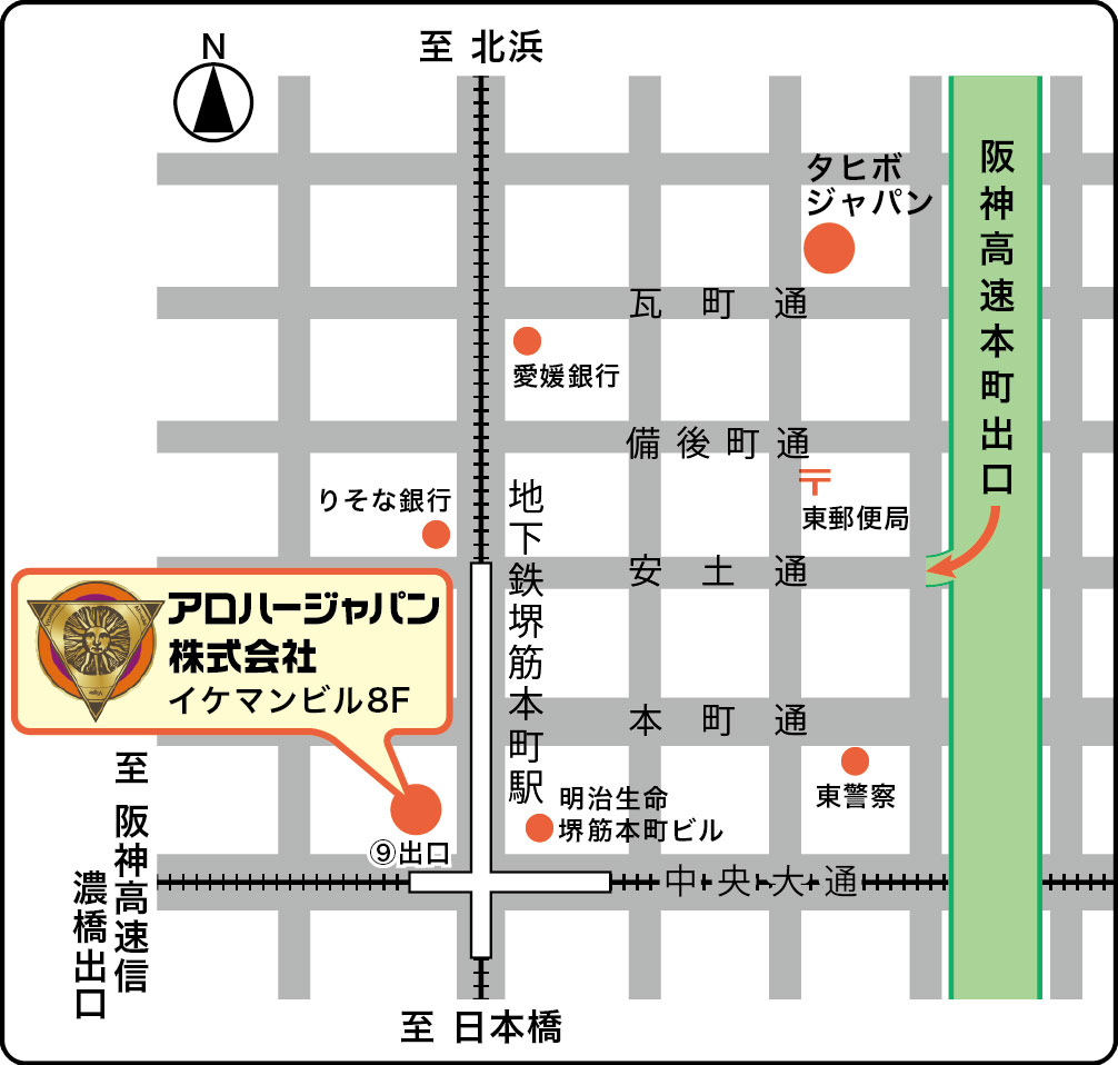 アロハージャパン地図 アロハージャパン地図