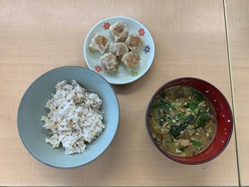 しゅうまいと黒豆バターサンド